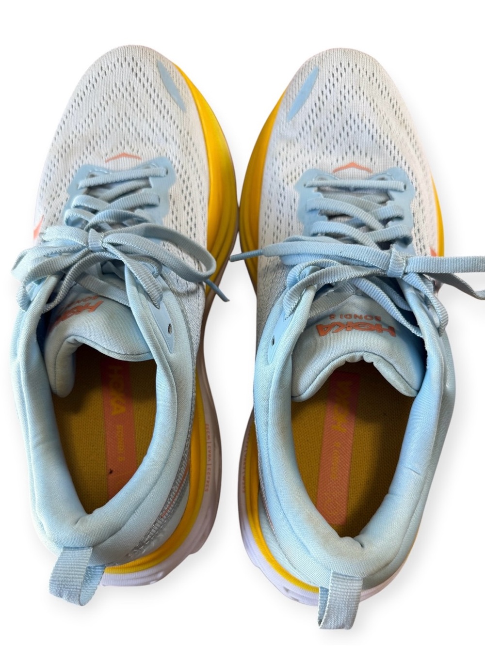 Hoka One One Bondi 8 ‘Blue Summer Song Country Air’ Women's Shoes Size 10.5B EUC - Picture 7 of 13